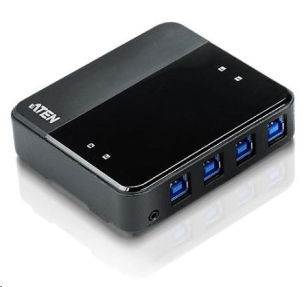 ATEN USB 3.0 Periférny prepínač 4:4 US4340