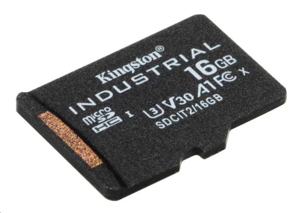 Karta Kingston 16GB microSDHC Industrial C10 A1 pSLC v jednom balení1