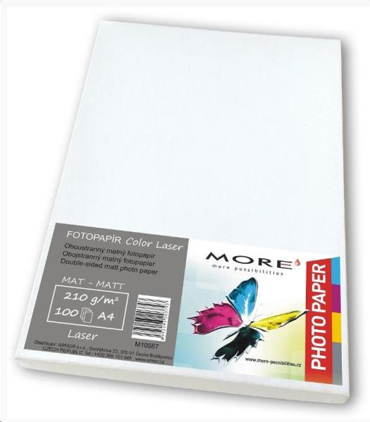 Vyhladený farebný laserový papier; 210 g/ m2; matný; 100 listov str.,  Farebný laser