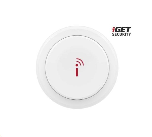 iGET SECURITY EP7 - bezdrôtové nastaviteľné Smart tlačidlo a zvonček pre alarm M5