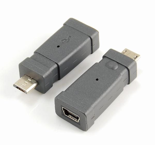 Adaptér USB PremiumCord Mini 5 PIN/samec - Micro USB/samec