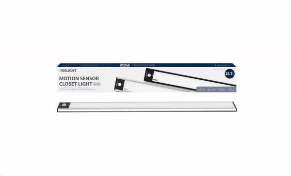 Yeelight Motion Sensor Closet Light A40-silver,  2700K (teplá bílá)