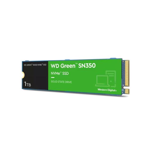 WD GREEN NVMe SSD 1TB PCIe SN350,  Geb3 8GB/ s,  (R:3200/ W:2500 MB/ s)2