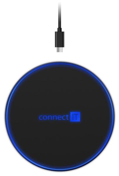 Bezdrôtová nabíjačka CONNECT IT WiFast,  10 W,  čierna1