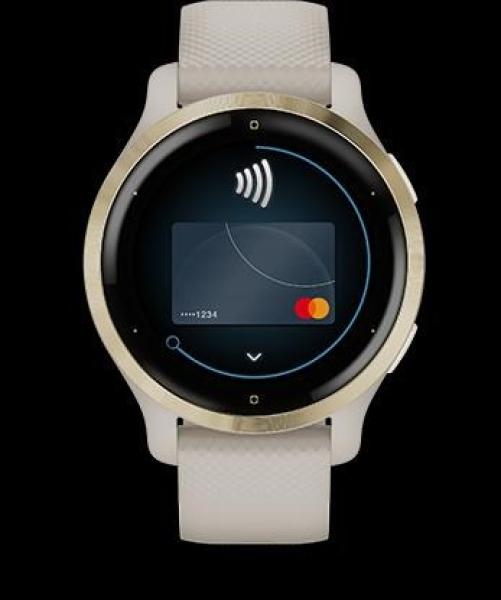 Garmin GPS sportovní hodinky Venu® 2S Rose Gold/ White Leather Band10