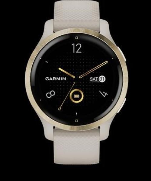 Garmin GPS sportovní hodinky Venu® 2S Rose Gold/ White Leather Band11