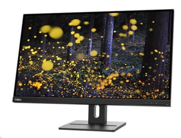 LENOVO LCD E27q-20 - 27”, IPS, matný, 16:9, 2560x1440, 178/ 178, 4ms, 300cd/ m2, 1000:1, HDMI, DP, Pivot, repro, VESA3