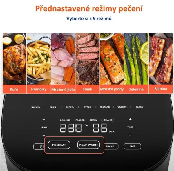 Cosori L501 PRO 4.7L – horkovzdušná fritéza + 5x špíz a gril. rošt0