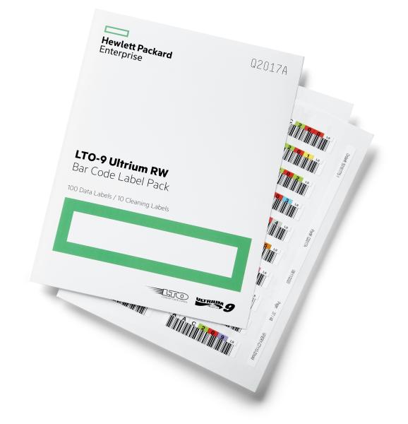 HPE LTO-9 Ultrium RW Bar Code Label Pack (Q2017A)