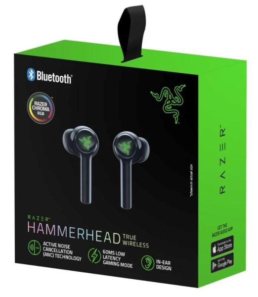 RAZER sluchátka Hammerhead True Wireless,  černá9