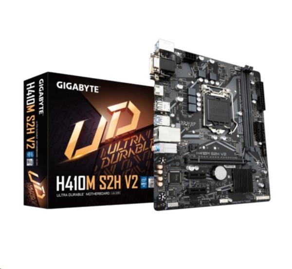 BAZAR - GIGABYTE MB Sc LGA1200 H410M S2H V2,  Intel H470,  2xDDR4,  1xHDMI,  1xDVI,  VGA,  mATX- po opravě (bez přísl.)