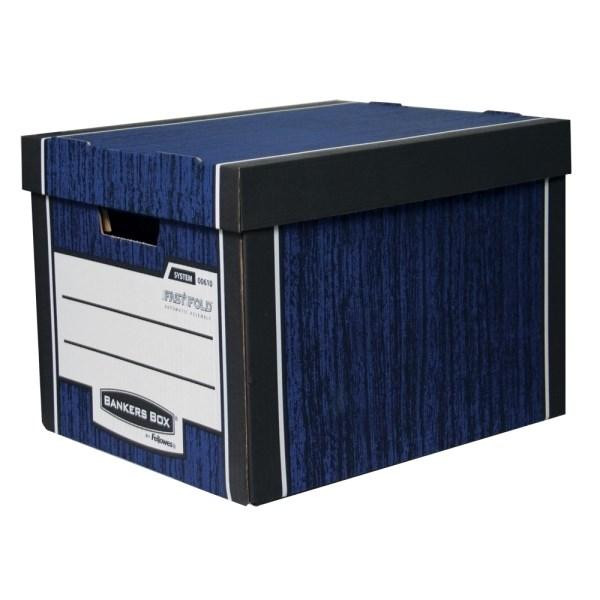Archivačný kontajner Fellowes Bankers Box Woodgrain Blue (2ks)