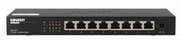 QNAP switch QSW-1108-8T (8x 2, 5GbE port, pasívne chladenie, podpora 100M/ 1G/ 2, 5G)