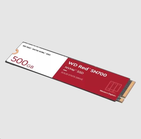 WD RED NVMe SSD 500GB PCIe SN700,  Geb3 8GB/ s,  (R:3430/ W:2600 MB/ s) TBW 10002