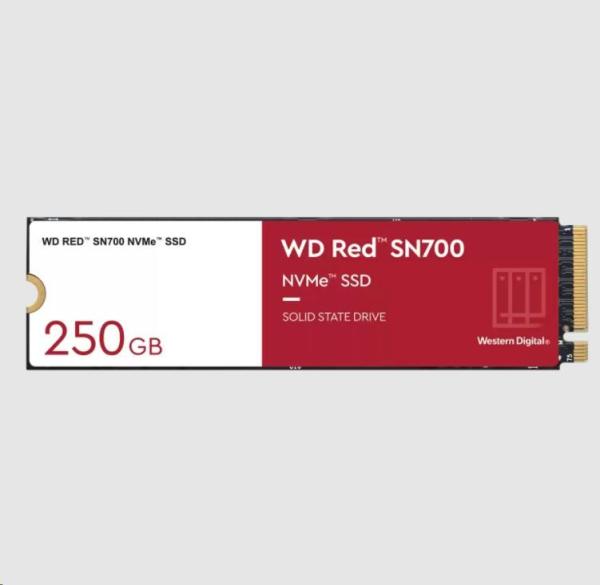 WD RED NVMe SSD 250GB PCIe SN700,  Geb3 8GB/ s,  (R:3100/ W:1600 MB/ s) TBW 500