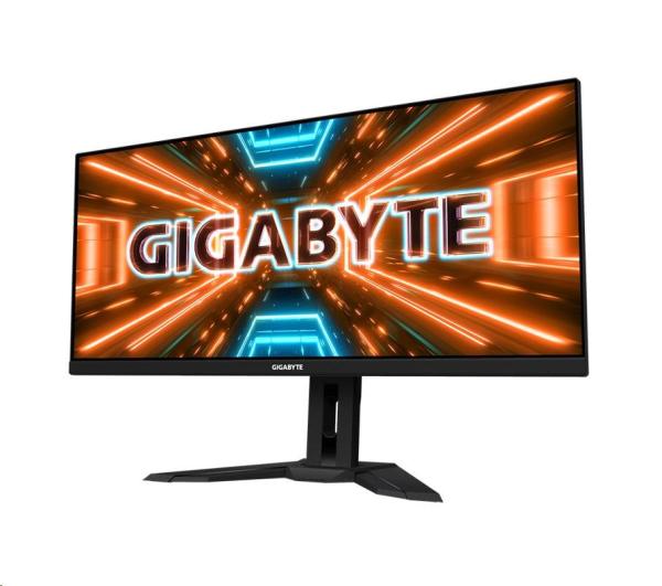 GIGABYTE LCD - 34" herný monitor M34WQ WQHD,  3440 x 1440,  144Hz,  1000:1,  400cd/ m2,  1ms,  2xHDMI 2.0,  1xDP,  SS IPS1
