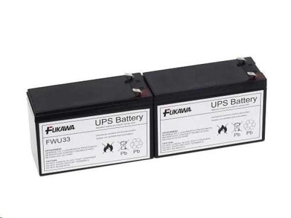 Batérie - FUKAWA FWU-33 sada batérií pre RBC33 (12V/9Ah, 2ks)