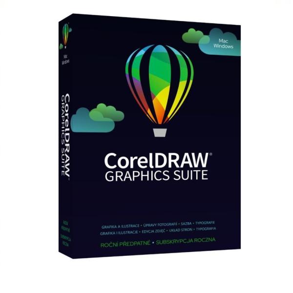 CorelDRAW Graphics Suite Education Prenájom licencie na 365 dní (51-250) Lic ESD (Windows/ MAC) EN/ FR/ DE/ IT/ SP/ BP/ NL/ CZ/ 2