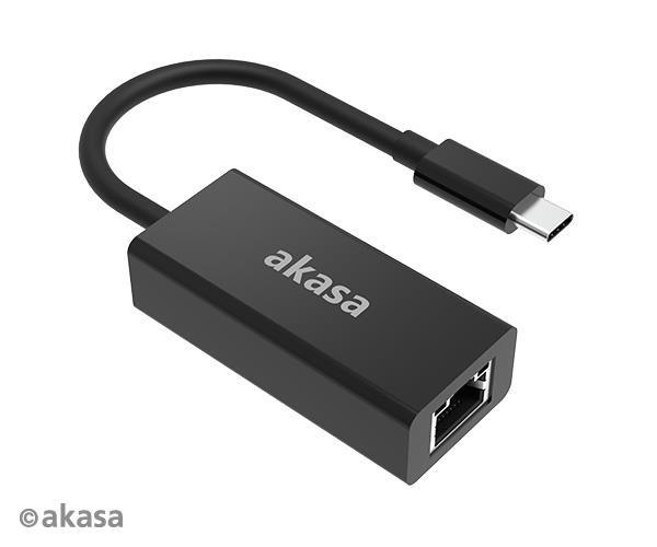 Adaptér AKASA USB-C na RJ45 (Ethernet),  2.5Gbps,  15cm