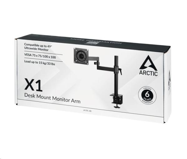 Držiak monitora ARCTIC X1,  oceľ,  matná čierna5