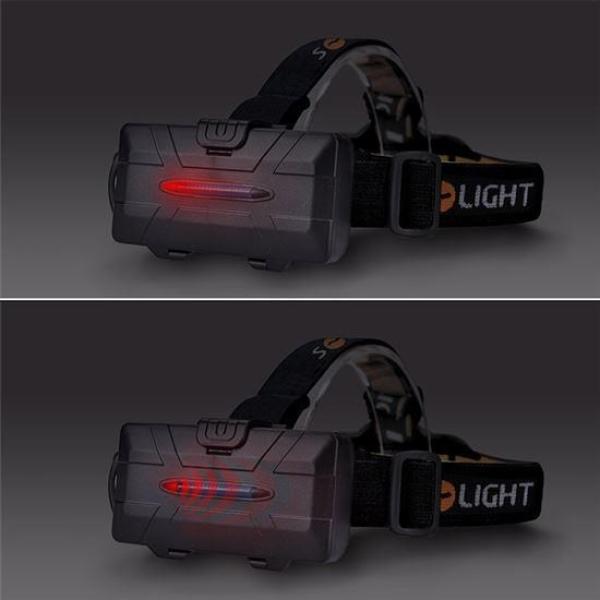 Solight LED čelové nabíjacie svietidlo, 550lm, Li-ion, USB2