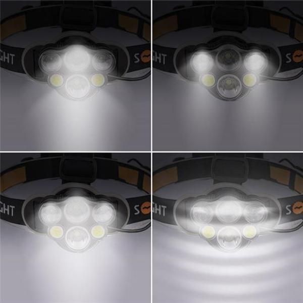 Solight LED čelové nabíjacie svietidlo, 550lm, Li-ion, USB6