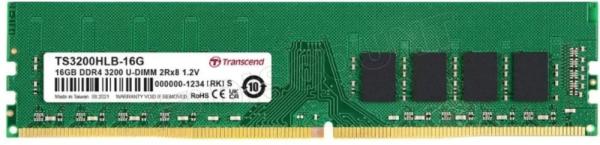 DDR4 DIMM 16GB 3200MHz TRANSCEND 2Rx8 1Gx8 CL22 1.2V