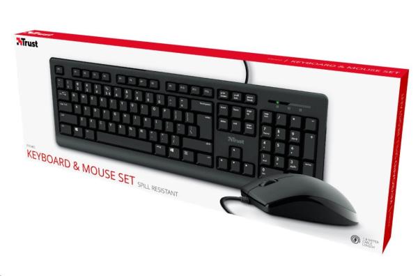 TRUST set klávesnica + myš PRIMO, USB, CZ/SK3