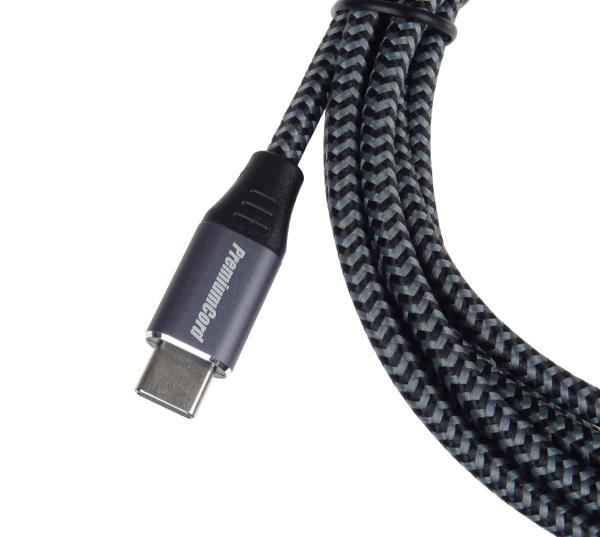 PREMIUMCORD USB-C na USB 3.0 A (USB 3.1 generácia 1,  3A,  5Gbit/ s) 0, 5 m opletenie1