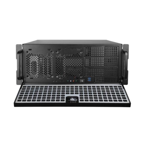 CHIEFTEC skříň Rackmount 4U ATX/ mATX,  UNC-409S-B-500BDF,  500W BDF-500S,  černá0