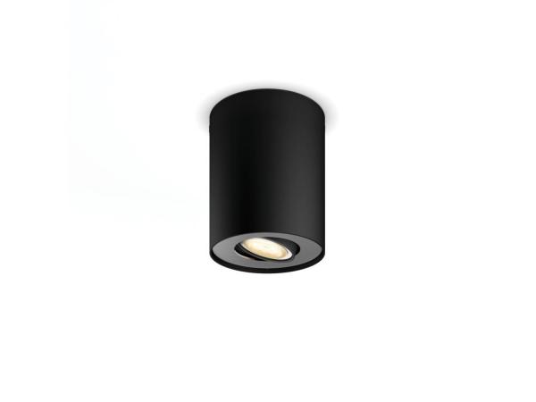 PHILIPS Hue Jednoduché bodové svítidlo Pillar,  1x5W 230V,  Černá,  rozšířené
