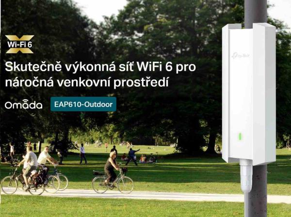 TP-Link EAP610-Outdoor-venkovní OMADA WiFi6 AP (AX1800, 2, 4GHz/ 5GHz, 1xGbELAN, 1xPoE-in)6