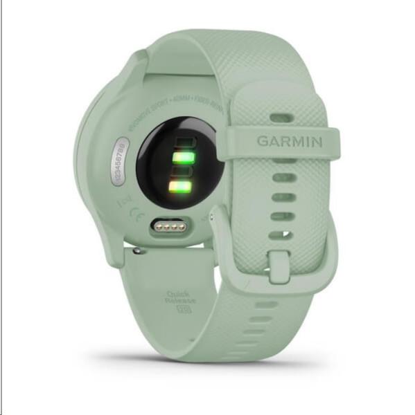 Garmin vívomove Sport pouzdro Cool Mint, silikonový řemínek Silver5