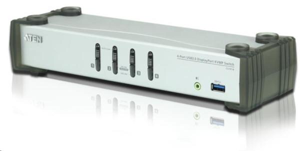 ATEN 4-portový DisplayPort KVMP USB3.0,  zvuk