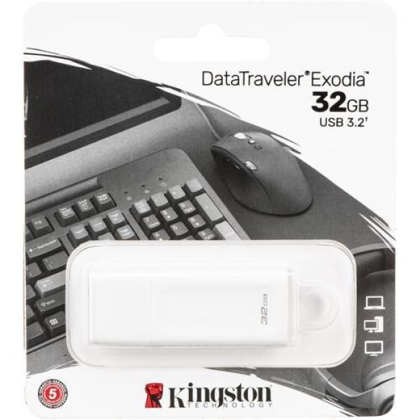 Kingston 32GB USB3.2 Gen 1 DataTraveler Exodia (biely)1