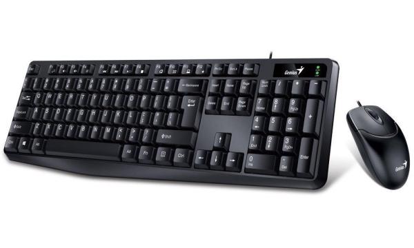 GENIUS set klávesnica+myš KM-170/  drôtový set/  USB/  čierna/  CZ+SK rozloženie1