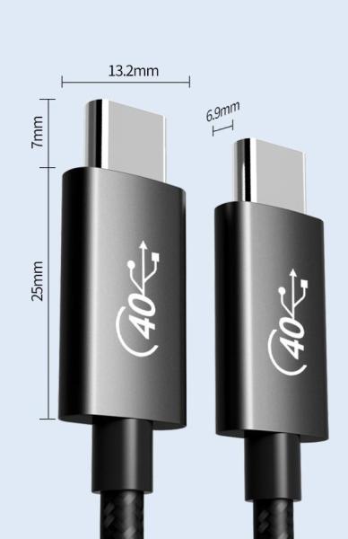 PREMIUMCORD USB4™ 40Gbps 8K@60Hz kábel Thunderbolt 3,  1, 2 m9