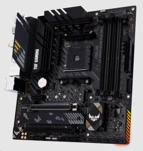 ASUS MB Sc AM4 TUF GAMING B550M-PLUS WIFI II, AMD B550, 4xDDR4, 1xDP, 1xHDMI, WI-FI, mATX4