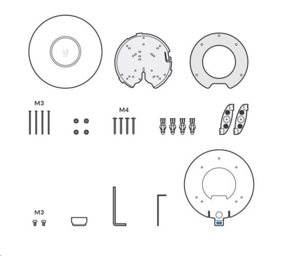 UBNT UniFi U6-Pro,  neobsahuje PoE adaptér!  [dual-band 2.4+5GHz (574+4800Mbps),  MIMO,  802.11a/ b/ g/ n/ ac/ ax]4