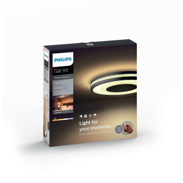 PHILIPS Being Stropní svítidlo,  Hue White ambiance,  230V,  1x32W integ.LED,  Černá5