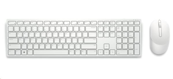 Dell Pro Wireless Keyboard and Mouse - KM5221W - UK (QWERTY) - White1