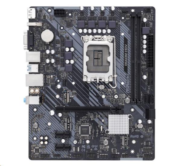 ASRock MB Sc LGA1700 B660M-HDV, Intel B660, 2xDDR4, 1xDP, 1xHDMI, 1xVGA, mATX3