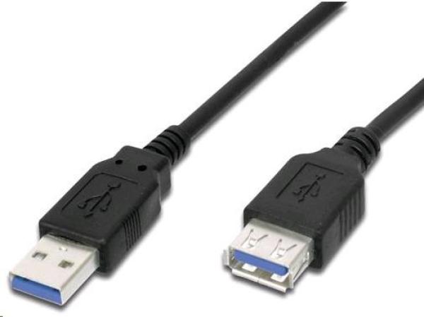 Predlžovací kábel USB PremiumCord 3.0 Super rýchly 5Gbps A-A,  MF,  9pin,  0.5m