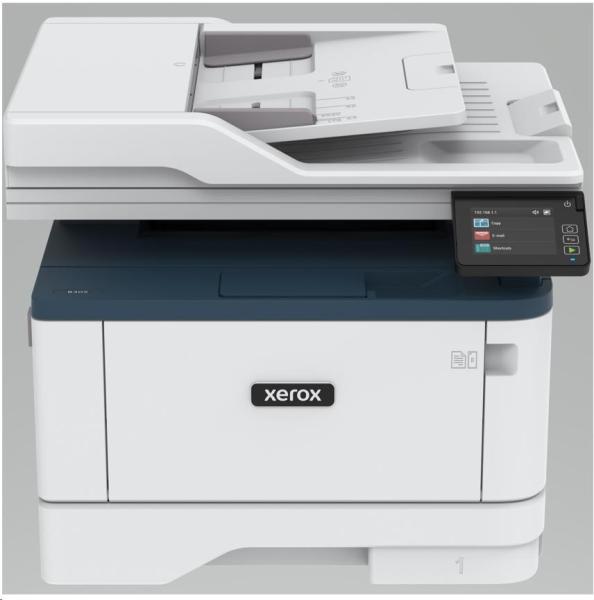 Xerox B305V_DNI B&W laser. MFZ,  A4,  512 MB,  DUPLEX,  ADF,  38 strán za minútu,  Ethernet/ Wifi/ USB,  Apple AirPrint1