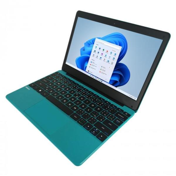 UMAX NTB VisionBook 12WRx Turquoise - 11, 6" IPS HD 1366x768, Celeron N4020@1, 1 GHz, 4GB, 128GBeMMC, Intel UHD, W11P, modro-ze1