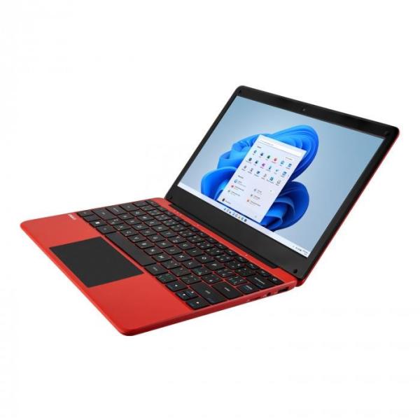 UMAX NTB VisionBook 12WRx Red - 11, 6" IPS HD 1366x768, Celeron N4020@1, 1 GHz, 4GB, 128GBeMMC, Intel UHD, W11P, Červená
