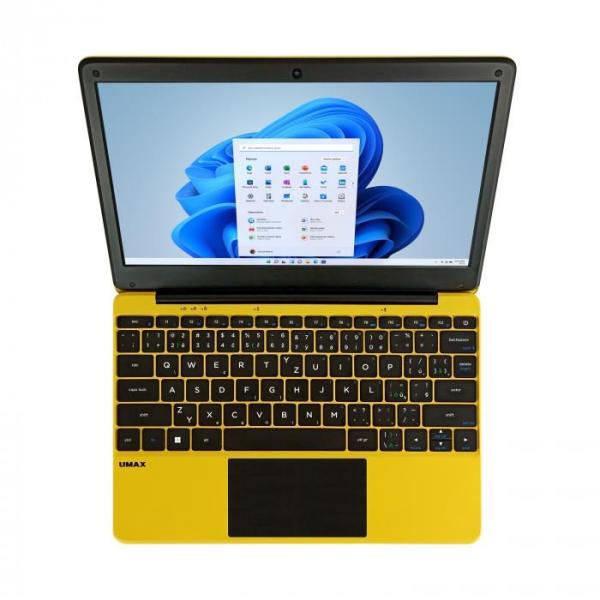 UMAX NTB VisionBook 12WRx Yellow - 11, 6" IPS HD 1366x768, Celeron N4020@1, 1 GHz, 4GB, 128GBeMMC, Intel UHD, W11P, Yellow1