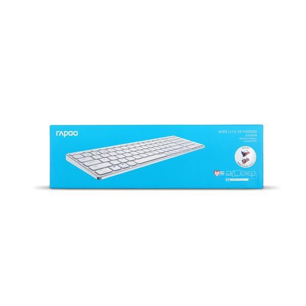 RAPOO klávesnice E9700M, bezdrátová, CZ/SK, bílá4