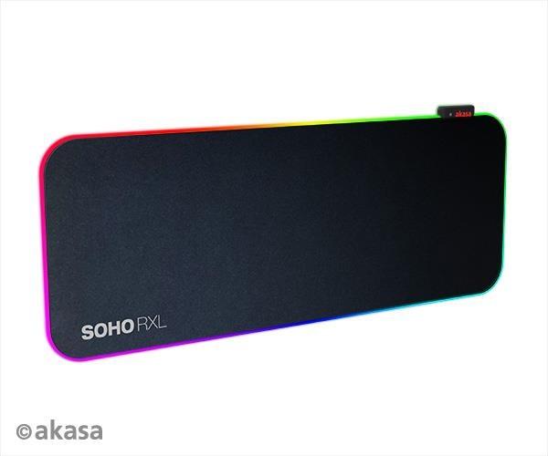 AKASA podložka pod myš SOHO RXL,  RGB gaming mouse pad,  78x30cm,  4mm thick