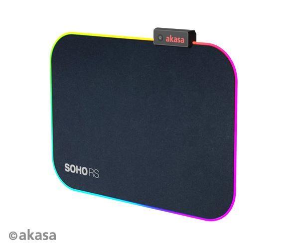 AKASA podložka pod myš SOHO RS,  RGB gaming mouse pad,  35x25cm,  4mm thick2